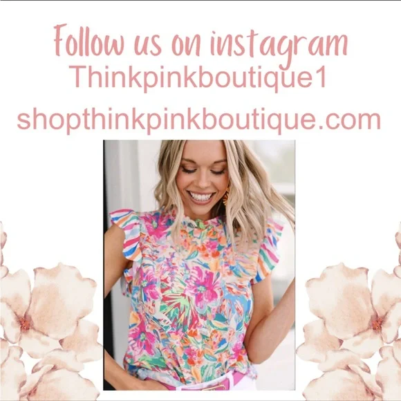 Red Multicolor pocketed high rise floral Wide bohemian boho Long Pants - Picture 2 of 6